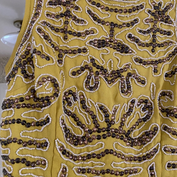 barIII yellow/green dress with sequined bodice - Picture 3 of 4